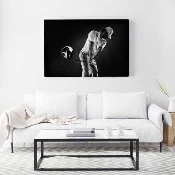 Fotolærred Golfplayer with driver