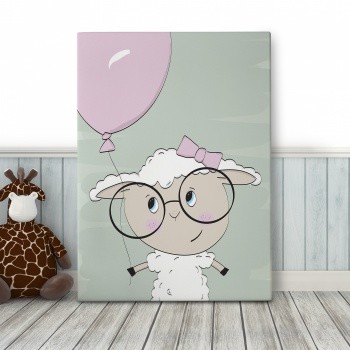 Fotolærred Pink balloon [Sheep]