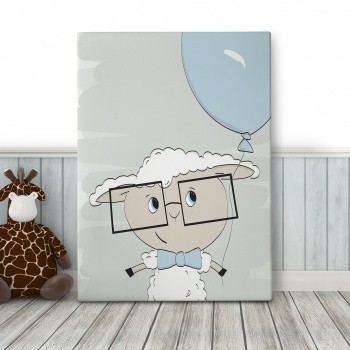 Fotolærred Blue balloon [Sheep]
