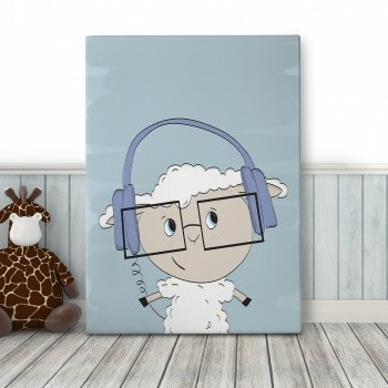 Fotolærred Headphones [Sheep]
