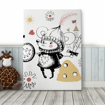 Canvastavla The flailing mouse-0