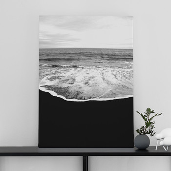 Fotolærred Black beach one