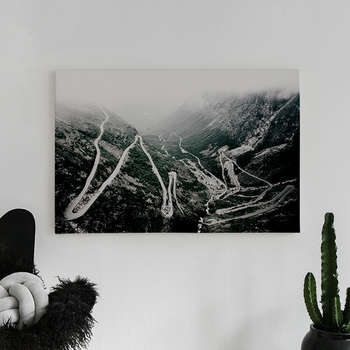 Fotolærred Norwegian mountain road