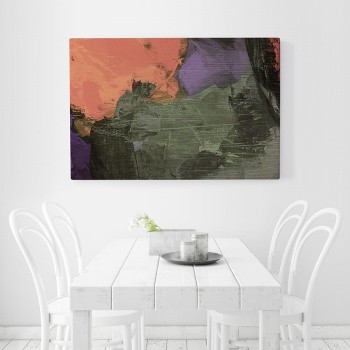 Fotolærred Dried paint dark