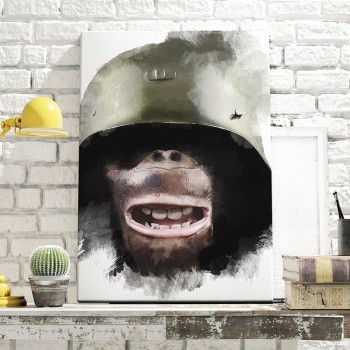 Fotolærred Soldier one [War is for monkeys]