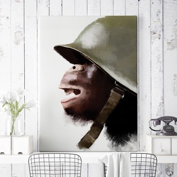 Canvastavla Soldier two [War is for monkeys]-0