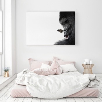 Fotolærred The Gorilla and the Butterfly