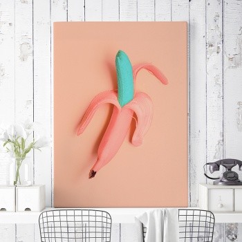 Fotolærred Peeled banana [My simple fruit]